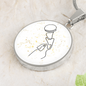 Microphone Music Notes | Circle Pendant Necklace | Gift for Singer - Givtz Back