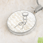 Microphone Sheet Music | Circle Pendant Necklace | Gift for Singer - Givtz Back