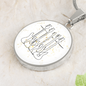 Bass Guitars Music Notes | Circle Pendant Necklace | Gift for Bass Guitarist - Givtz Back