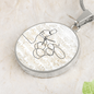 Drummer Sheet Music | Circle Pendant Necklace | Gift for Drummer - Givtz Back