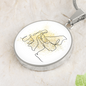 Grand Piano Gold Splatter | Circle Pendant Necklace | Gift for Pianist - Givtz Back