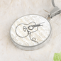 Acoustic Guitar Sheet Music | Circle Pendant Necklace | Gift for Guitarist - Givtz Back