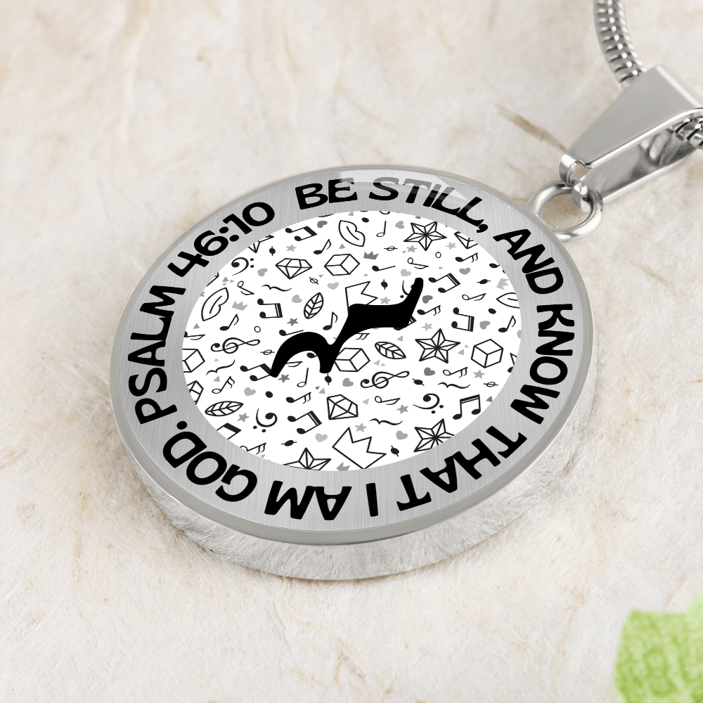 Be Still And Know | Music Rest | Music Background | Necklace Circle Pendant