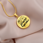 When Words Fail Piano Speaks | Necklace Circle Pendant Snake Chain - Givtz Back