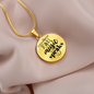When Words Fail Music Speaks Clef | Necklace Circle Pendant Snake Chain - Givtz Back