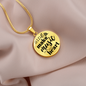 Sing & Make Music From The Heart | Necklace Circle Pendant Snake Chain - Givtz Back
