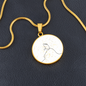 Music Notes | Circle Pendant Necklace | Gift for Musician - Givtz Back