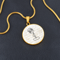 Vintage Microphone Sheet Music | Circle Pendant Necklace | Gift for Singer - Givtz Back
