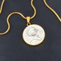 Head Phones Sheet Music | Circle Pendant Necklace | Gift for Music Lover - Givtz Back