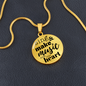 Sing & Make Music From The Heart | Necklace Circle Pendant Snake Chain - Givtz Back