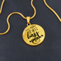 When Words Fail Bass Guitar Speaks | Necklace Circle Pendant Snake Chain - Givtz Back