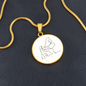 Grand Piano Music Notes | Circle Pendant Necklace | Gift for Pianist - Givtz Back