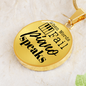 When Words Fail Piano Speaks | Necklace Circle Pendant Snake Chain - Givtz Back