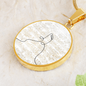 Music Notes Sheet Music | Circle Pendant Necklace | Gift for Musician - Givtz Back