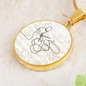 Drummer Sheet Music | Circle Pendant Necklace | Gift for Drummer - Givtz Back