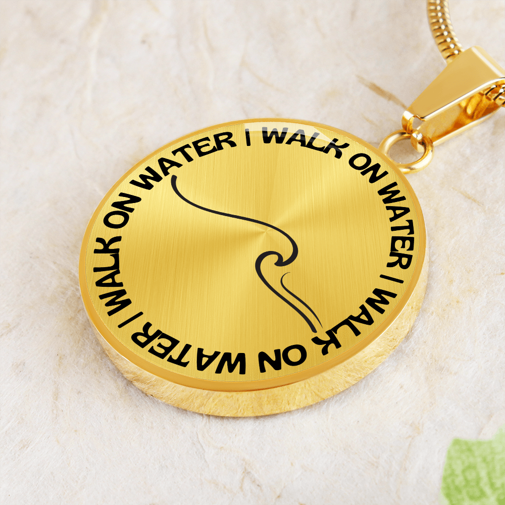 Walk On Water | Wave | Necklace Circle Pendant