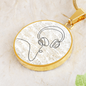 Head Phones Sheet Music | Circle Pendant Necklace | Gift for Music Lover - Givtz Back