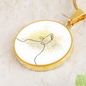 Music Notes Gold Splatter | Circle Pendant Necklace | Gift for Musician - Givtz Back