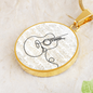 Acoustic Guitar Sheet Music | Circle Pendant Necklace | Gift for Guitarist - Givtz Back