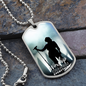 Worship Changes Everything | Female Singer On Stage | Dog Tag Necklace - Givtz Back