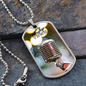 Worship YHWH | Microphone | Dog Tag Necklace - Givtz Back