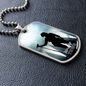Worship YHWH | Female Singer On Stage | Dog Tag Necklace - Givtz Back