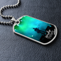 Worship YHWH | Electric Guitarist | Dog Tag Necklace - Givtz Back
