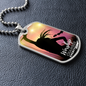 Worship Changes Everything | Female Singer Hand Raised | Dog Tag Necklace - Givtz Back