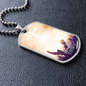 Worship YHWH | Raised Hands | Dog Tag Necklace - Givtz Back