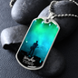 Worship YHWH | Electric Guitarist | Dog Tag Necklace - Givtz Back