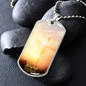 Worship YHWH | Cross | Dog Tag Necklace - Givtz Back