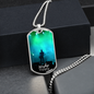 Worship YHWH | Electric Guitarist | Dog Tag Necklace - Givtz Back