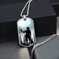 Worship YHWH | Female Singer On Stage | Dog Tag Necklace - Givtz Back
