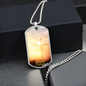 Worship YHWH | Cross | Dog Tag Necklace - Givtz Back