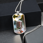 Worship YHWH | Microphone | Dog Tag Necklace - Givtz Back