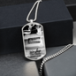 Worship Changes Everything | Electric Guitar Flame | Dog Tag Necklace - Givtz Back