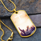 Worship YHWH | Raised Hands | Dog Tag Necklace - Givtz Back