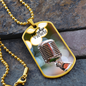 Worship YHWH | Microphone | Dog Tag Necklace - Givtz Back