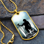 Worship Changes Everything | Female Singer On Stage | Dog Tag Necklace - Givtz Back