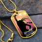 Worship Changes Everything | Female Singer Hand Raised | Dog Tag Necklace - Givtz Back