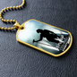 Worship Changes Everything | Female Singer On Stage | Dog Tag Necklace - Givtz Back