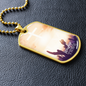 Worship YHWH | Raised Hands | Dog Tag Necklace - Givtz Back