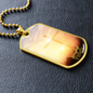Worship YHWH | Cross | Dog Tag Necklace - Givtz Back