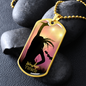 Worship YHWH | Female Singer Hand Raised | Dog Tag Necklace - Givtz Back