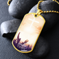 Worship YHWH | Raised Hands | Dog Tag Necklace - Givtz Back
