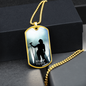 Worship YHWH | Female Singer On Stage | Dog Tag Necklace - Givtz Back
