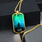 Worship YHWH | Electric Guitarist | Dog Tag Necklace - Givtz Back