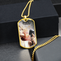 Worship YHWH | Female Singer with Mic | Dog Tag Necklace - Givtz Back