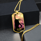 Worship YHWH | Female Singer Hand Raised | Dog Tag Necklace - Givtz Back