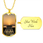 Worship Changes Everything | Acoustic Guitar Sunset | Dog Tag Necklace - Givtz Back